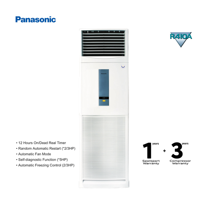 ac floor standing 5 pk panasonic