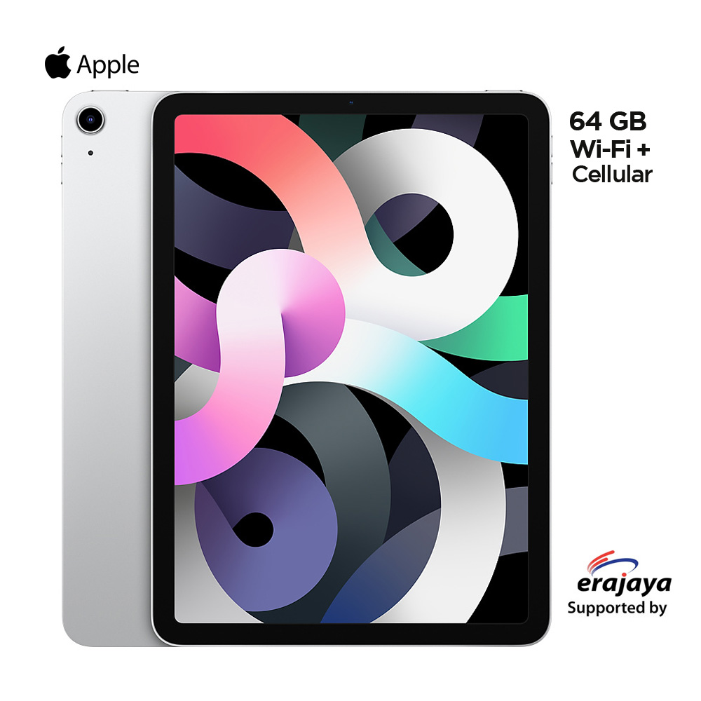 Jual Apple iPad Air 4 Wifi + Cellular 64GB - Silver | Wahana Superstore