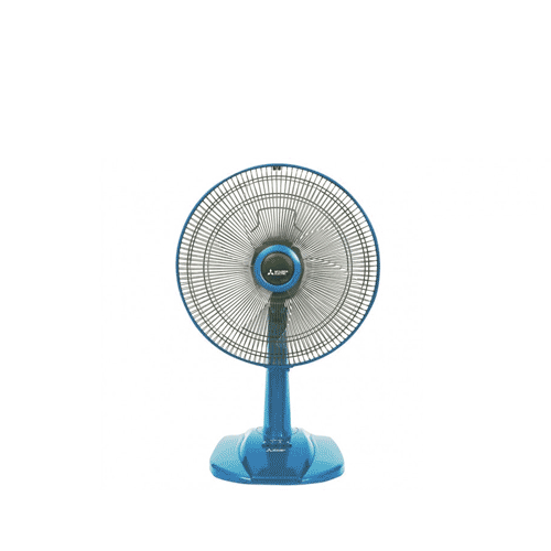 Jual Mitsubishi Desk Fan – D12GU CYBL Blue  Wahana Superstore