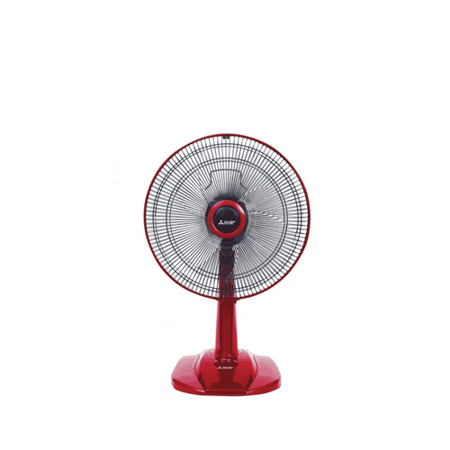 Jual Mitsubishi Desk Fan – D12GU CYRD Red  Wahana Superstore