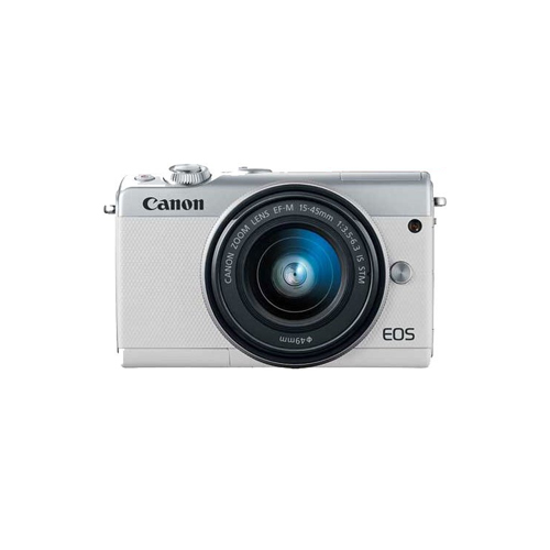 Jual Canon Kamera Mirrorless M100 Kit - EF-M15-45mm Putih 