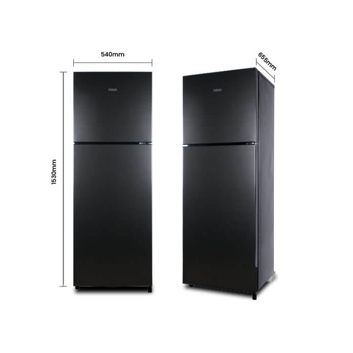 Jual Aqua Kulkas Two Doors 220 Liter - AQR-D270DG | AQR-D270 (DG) Dark ...