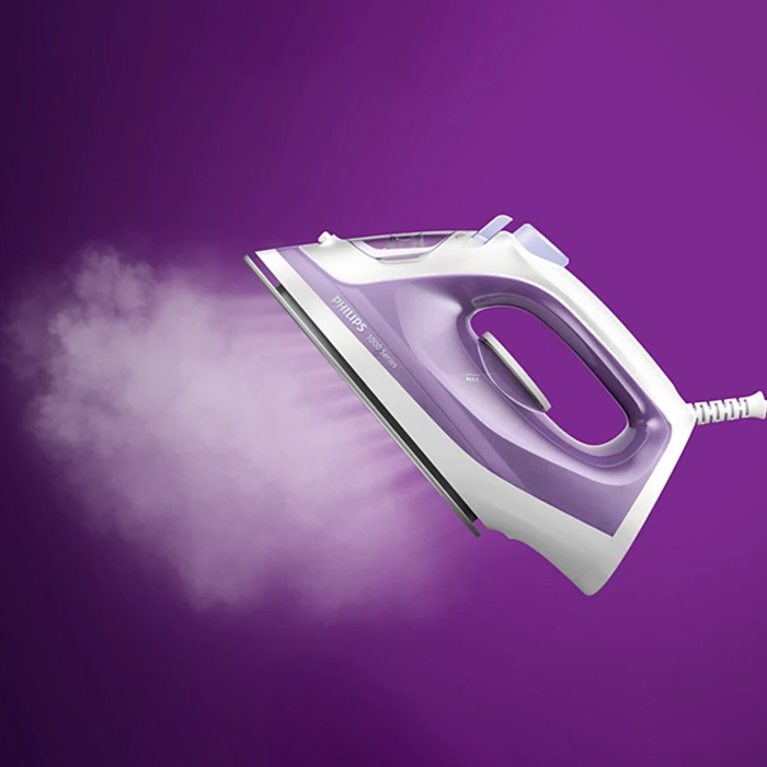 Philips Setrika Uap Steam iron 1000 Series - DST1040/30 | DST 1040/30 Ungu