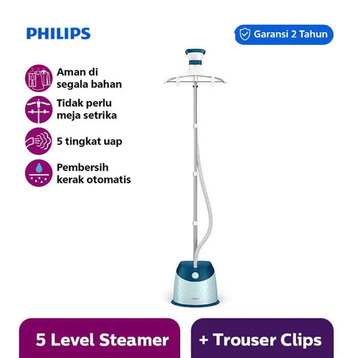 PHILIPS Setrika Uap Berdiri GC518/20 Biru