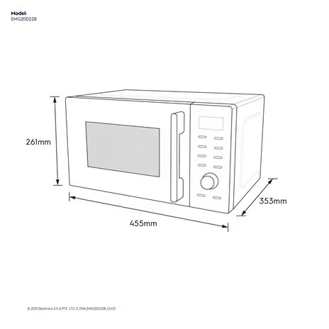 Electrolux Microwave Oven Grill UltimateTaste 20 L - EMG 20D22 B | EMG20D22B