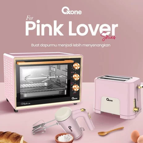 Oxone Master Oven Listrik 4in1 32 Liter - OX-8830 PINK | OX8830P